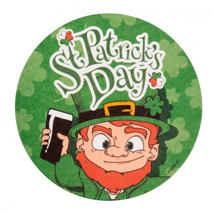 Set 10 bierviltjes St. Patrick's Day (Ø 10 cm)