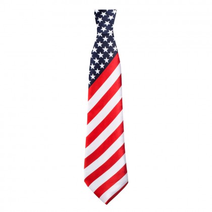 Stropdas USA (140 cm, ongeknoopt)