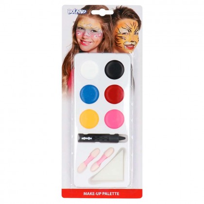 Schminkset Jongen/meisje (schmink, spons en 2 penselen)