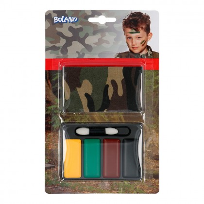 Make-up kit Soldaatje (bandana, make-up en penseel)