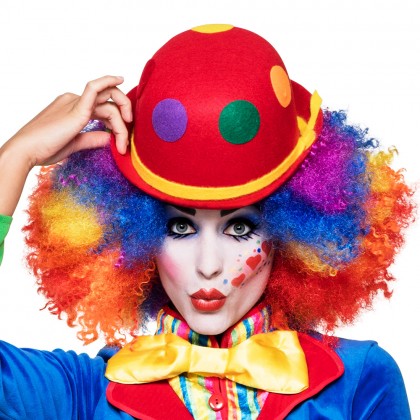 Set schmink palet Clown (4 potjes, applicator en penseel)