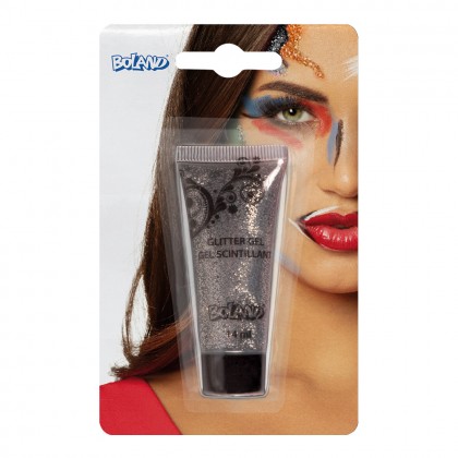 Tube glittergel zilver (14 ml)