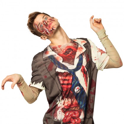 Schmink kit Rottend vlees (poeder, larven, dubbele applicator)