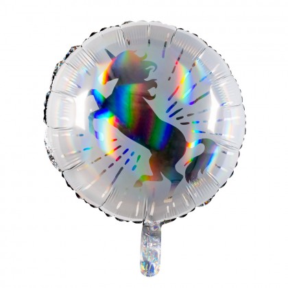 St. Folieballon Eenhoorn dubbelzijdig (Ø 45 cm)