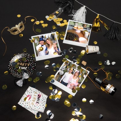 Set 8 papieren bekertjes 'Party time' (25 cl)