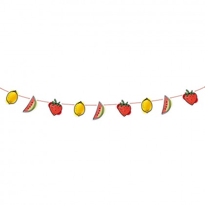 St. Kartonnen slinger Fruit (300 cm)