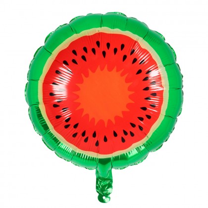 Folieballon Watermeloen dubbelzijdig (45 cm)