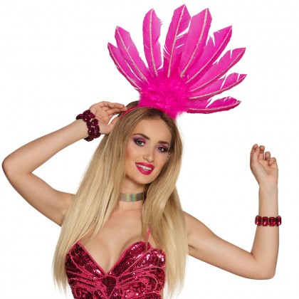 Diadeem Samba neonroze
