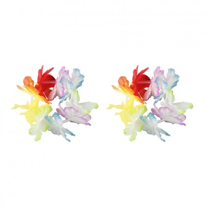Hawaïset Paradise (hoofdband, schelpenbeha, rokje en 2 armbanden)