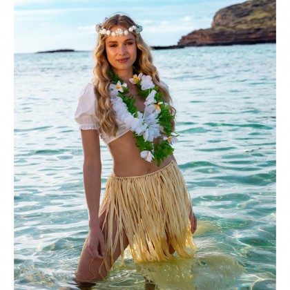 Hawaïkrans Lulani wit