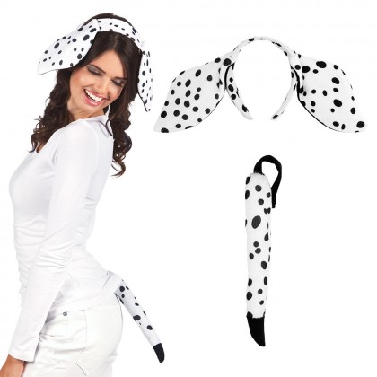 Set Dalmatiër (diadeem en staart)