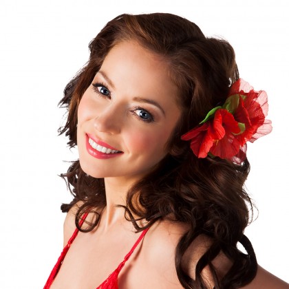 Haaraccessoire Hibiscus 6 kleuren ass.