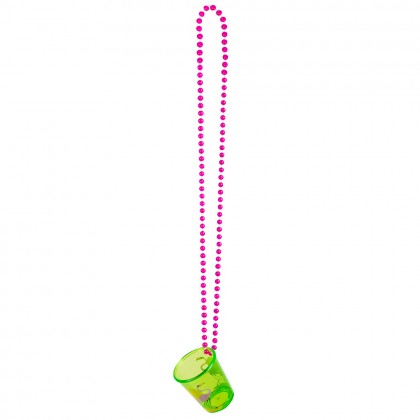 Ketting shotglaasje Hawaï 4 ass.