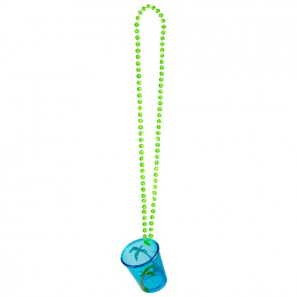 Ketting shotglaasje Hawaï 4 ass.