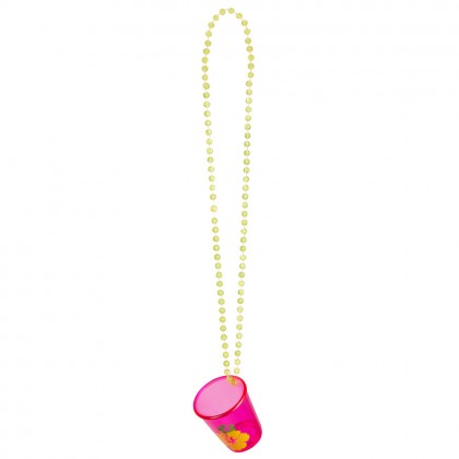 Ketting shotglaasje Hawaï 4 ass.
