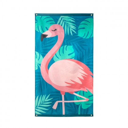 Polyester vlag Flamingo (90 x 150 cm)