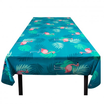 PE tafelkleed Flamingo (130 x 180 cm)