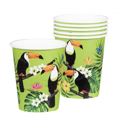 Set 6 bekertjes Toekan (25 cl)