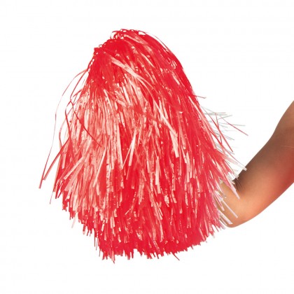 Pompom rood deluxe (50 cm)