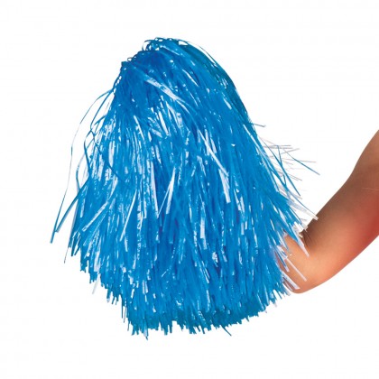 Pompom blauw deluxe (50 cm)