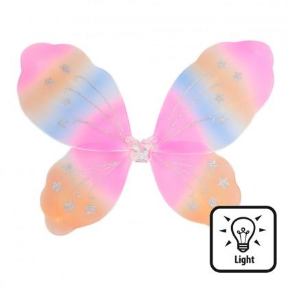 LED vleugels Vlinderfee (47 x 41 cm)