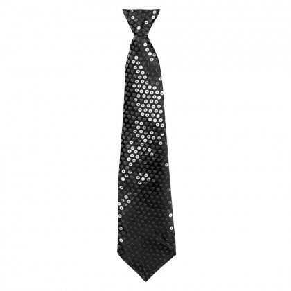 Stropdas Spangles zwart (40 cm)