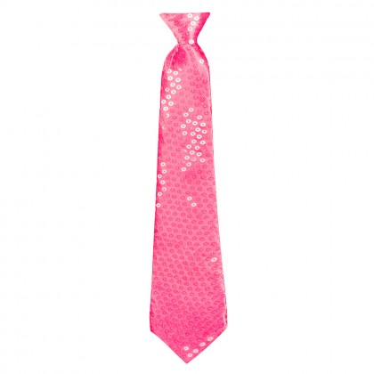 St. Stropdas Spangles knalroze (40 cm)