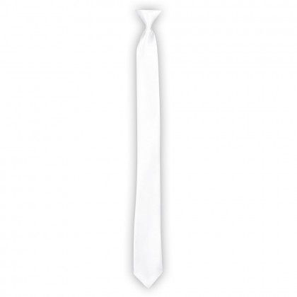 St. Stropdas Shiny wit (50 cm)