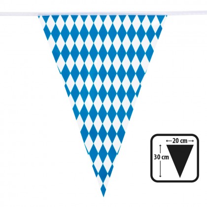 PE vlaggenlijn Beieren (30 x 20 cm)(10 m)