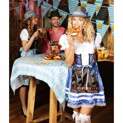 Hoed bierfeest blauw