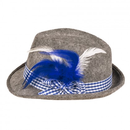 Hoed Wiesn blauw