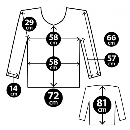 Shirt Western zwart/rood (L)