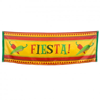 Polyester banner 'Fiesta!' (74 x 220 cm)
