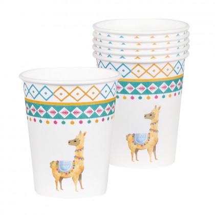 Set 6 bekertjes Lama (25 cl)