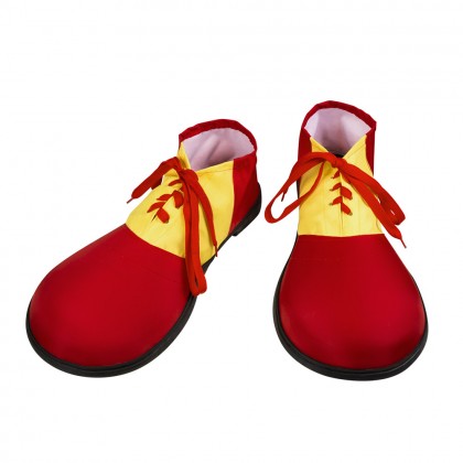 Paar plastic clownsschoenen (one size)