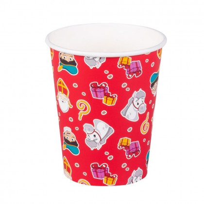 Set 10 papieren bekertjes Sinterklaas (25 cl)