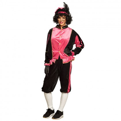 Volwassenenkostuum Piet roze (M)