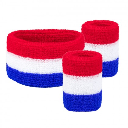 Set 3 zweetbandjes Nederland