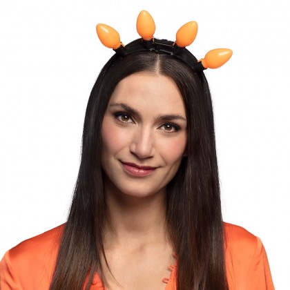 LED diadeem Party oranje