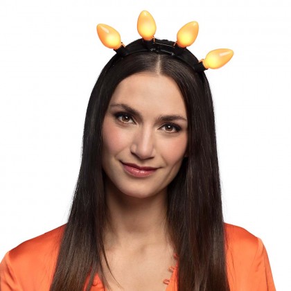 LED diadeem Party oranje