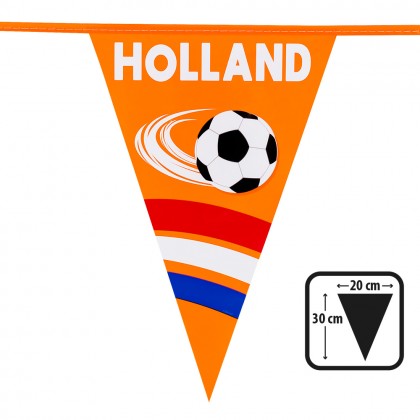 PE vlaggenlijn 'Holland' (30 x 20 cm, 6 m)