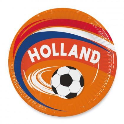 Set 8 papieren bordjes 'Holland' (Ø 23 cm)