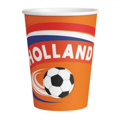 Set 8 papieren bekertjes 'Holland' (25 cl)
