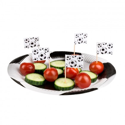 Set 24 Vlagprikkers Football (7 cm)