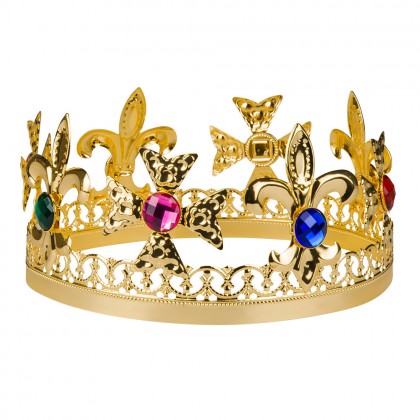 Metalen kroon Royal king goud