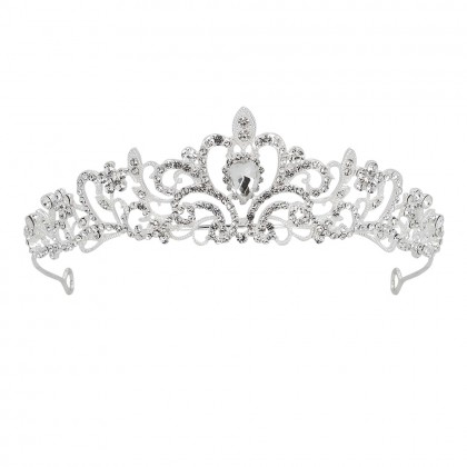 Metalen tiara Royal Mary