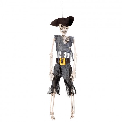 Hangdecoratie Skelet piraat (40 cm)