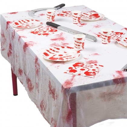 Polyester tafelkleed Bloody deluxe (150 x 180 cm)