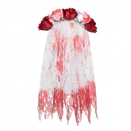 Diadeem Horror bride met sluier