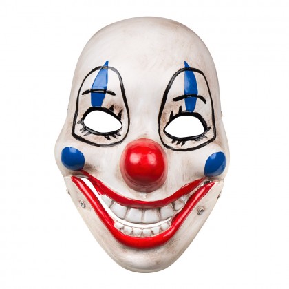 PVC gezichtsmasker Scary clown met beweegbare kaak